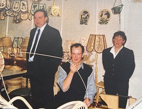 Familie Trinks auf der Leipziger Handwerksmesse 1999
